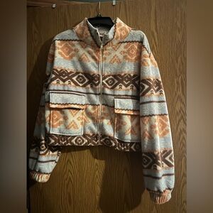 western zip up jacket